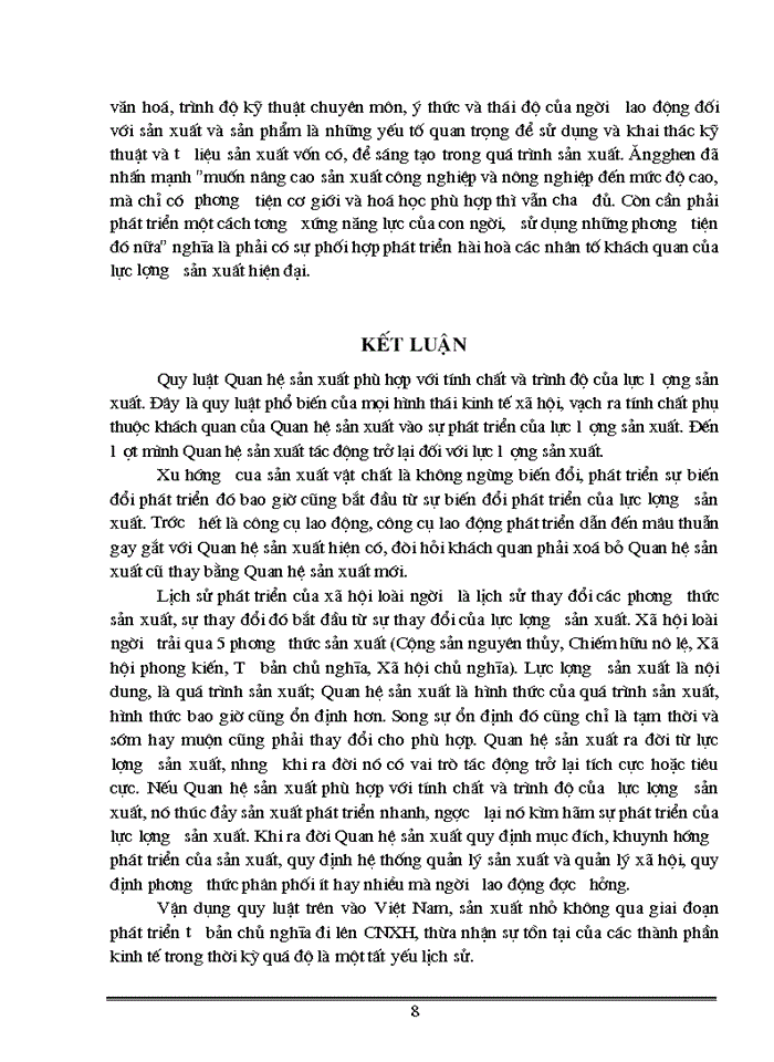 image for page Triết mác Qua 3 phương thức Sản xuất trước Chủ nghĩa tư bản chứng minh Quan hệ Sản xuất phải phù hợp với trình độ phát triển của Lực lượng Sản xuất