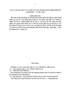 Triết mác Quy luật giá trị và vai trò của nó trong phát triển Kinh tế Thị trường ở Việt Nam