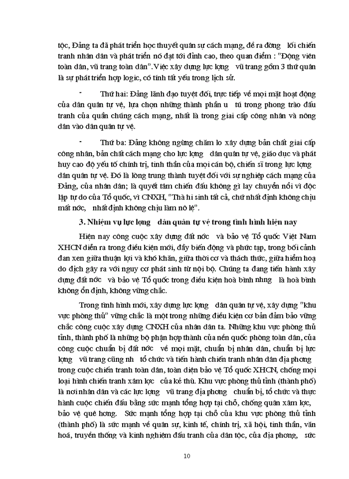 image for page Triết mác Vai trò của lực lượng dân quân tự vệ trong sự nghiệp cách mạng ở nước ta