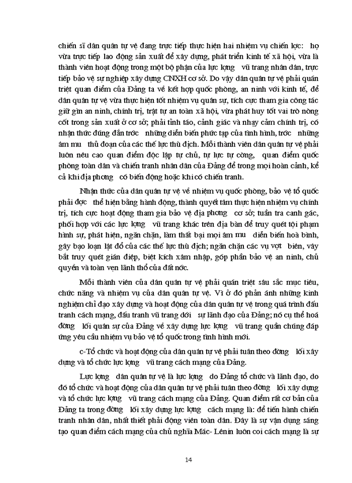 image for page Triết mác Vai trò của lực lượng dân quân tự vệ trong sự nghiệp cách mạng ở nước ta