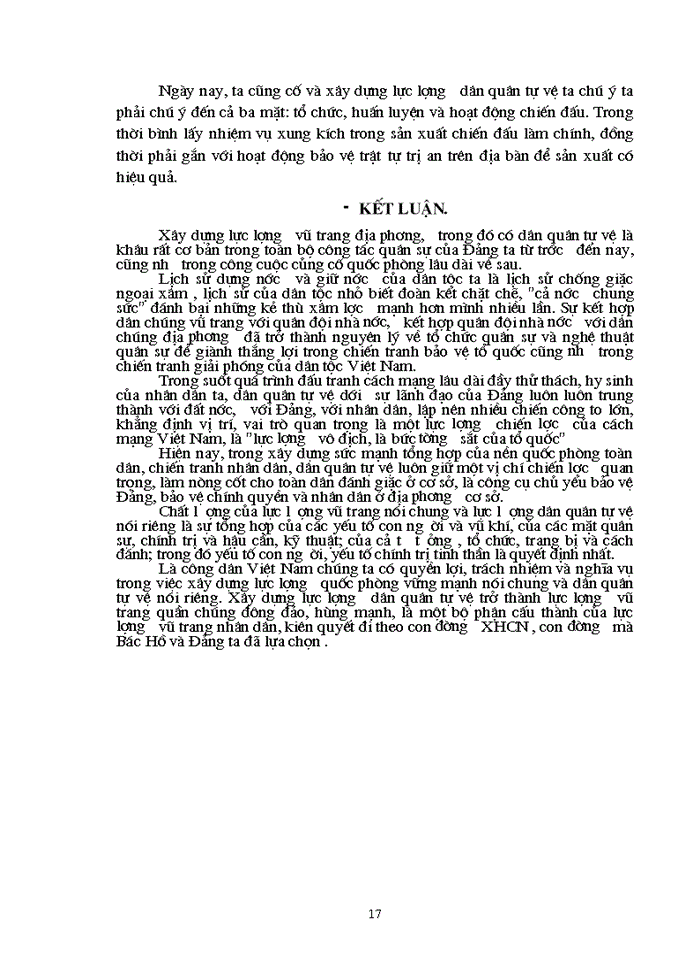 image for page Triết mác Vai trò của lực lượng dân quân tự vệ trong sự nghiệp cách mạng ở nước ta