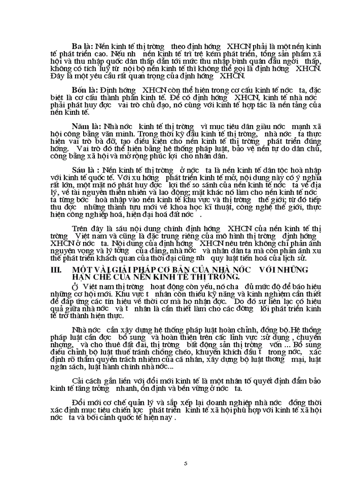 image for page Triết mác Đặc trưng nền Kinh tế Thị trường định hướng Xã hội Chủ nghĩa ở nước ta hiện nay