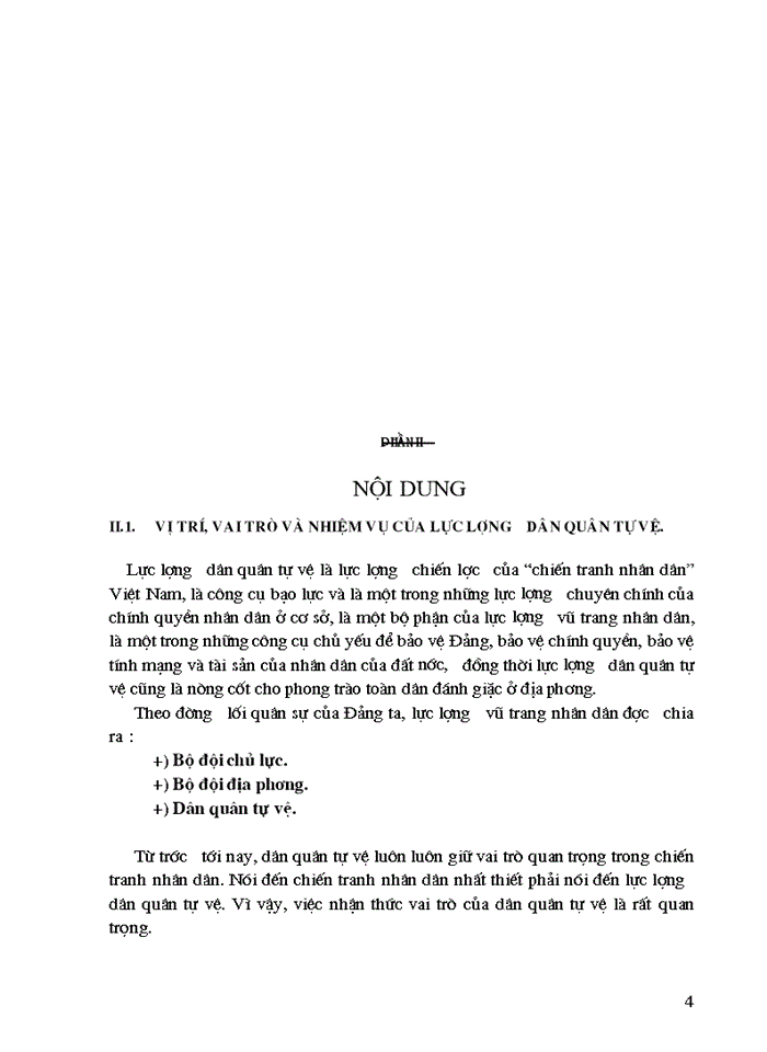 image for page Triết mác Vị trí vai trò và nhiệm vụ của lực lượng dân quân tự vệ