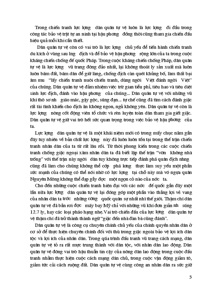 image for page Triết mác Vị trí vai trò và nhiệm vụ của lực lượng dân quân tự vệ