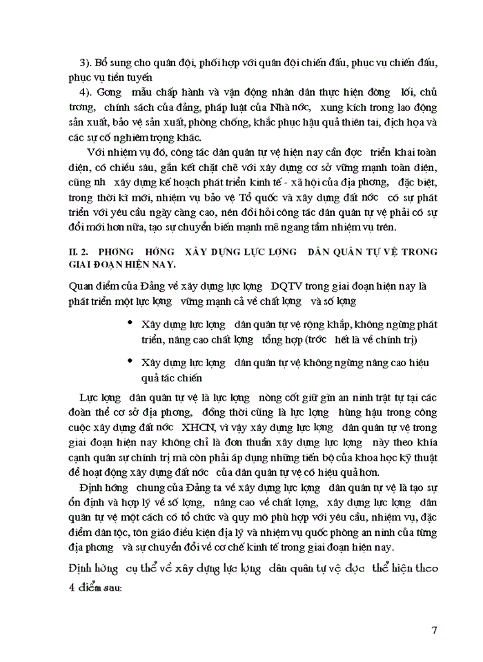 image for page Triết mác Vị trí vai trò và nhiệm vụ của lực lượng dân quân tự vệ