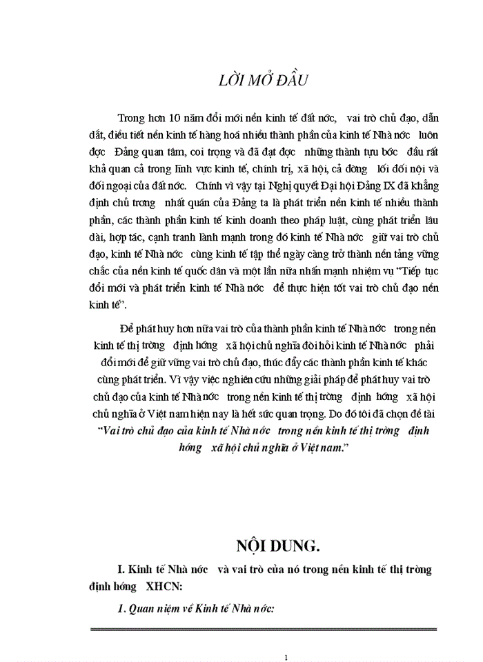 image for page Triết mác Vai trò chủ đạo của kinh tế Nhà nước trong nền Kinh tế Thị trường định hướng Xã hội Chủ nghĩa ở Việt Nam
