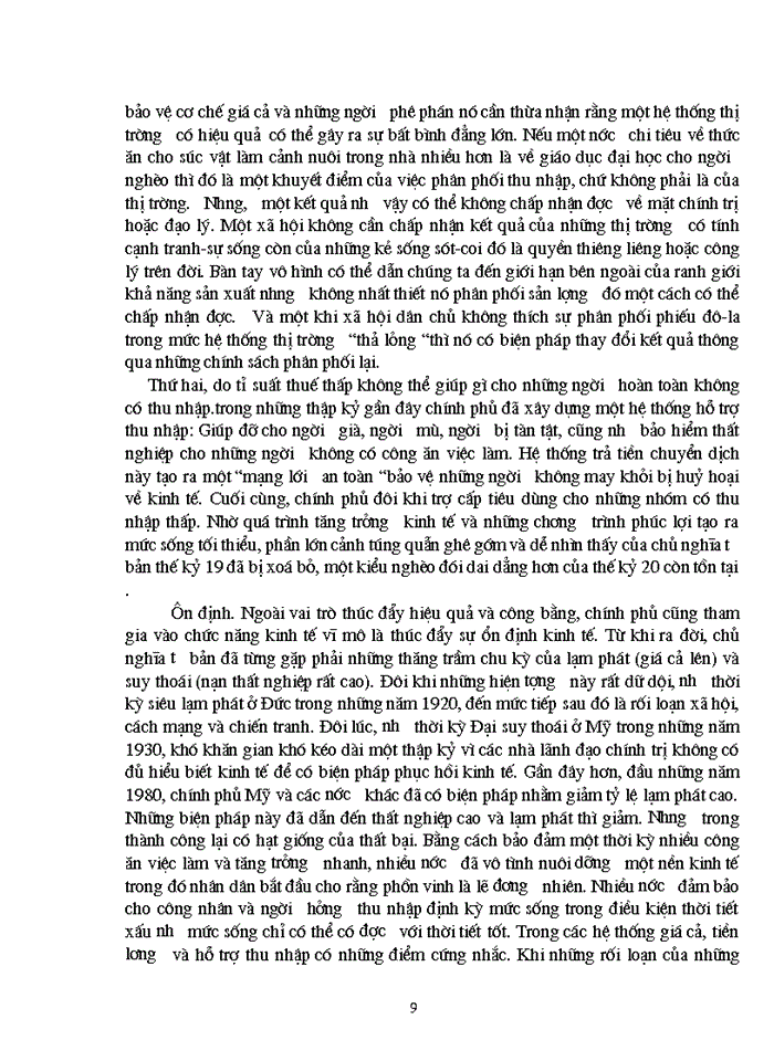 image for page Triết mác Vai trò của chính phủ trong điều tiết vĩ mô nền kinh tế