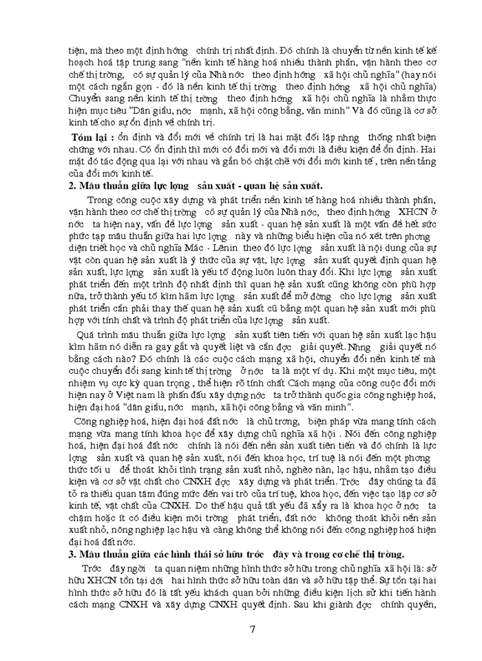 image for page Triết mác Phép biện chứng về mâu thuẫn và vận dụng phân tích mâu thuẫn biện chứng trong Xây dựng Kinh tế Thị trường định hướng Xã hội Chủ nghĩa