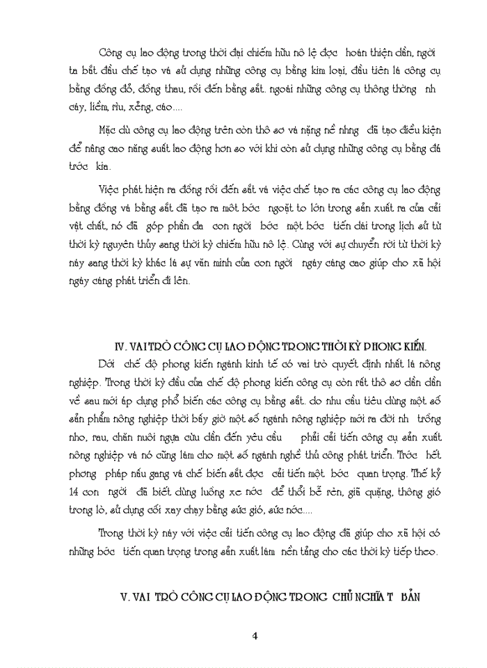 image for page Triết mác Công cụ lao động và vai trò của nó