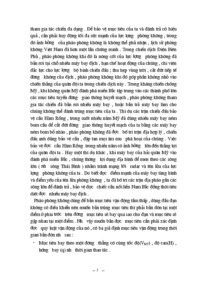 image for page Triết mác Vai trò của pháo phòng không