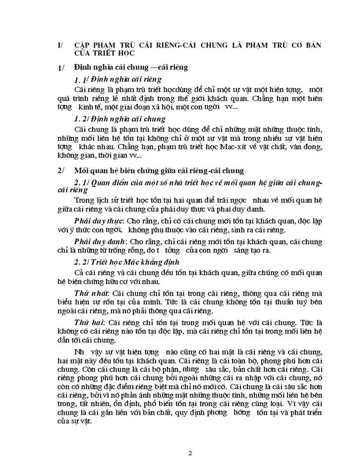 image for page Triết mác Vận dụng cặp phạm trù cái riêng cái chung vào việc Xây dựng nền Kinh tế Thị trường định hướng Xã hội Chủ nghĩa ở Việt Nam