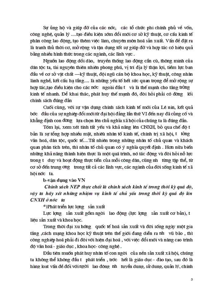 image for page Triết mác Chính sách kinh tế mới của Lênin và sự vận dụng nó vào Việt Nam