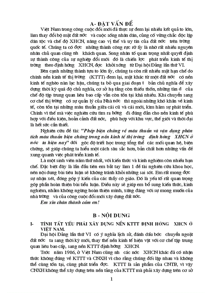 image for page Phép biện chứng về mâu thuẫn và vận dụng phân tích mâu thuẫn biện chứng trong nền Kinh tế Thị trường định hướng Xã hội Chủ nghĩa