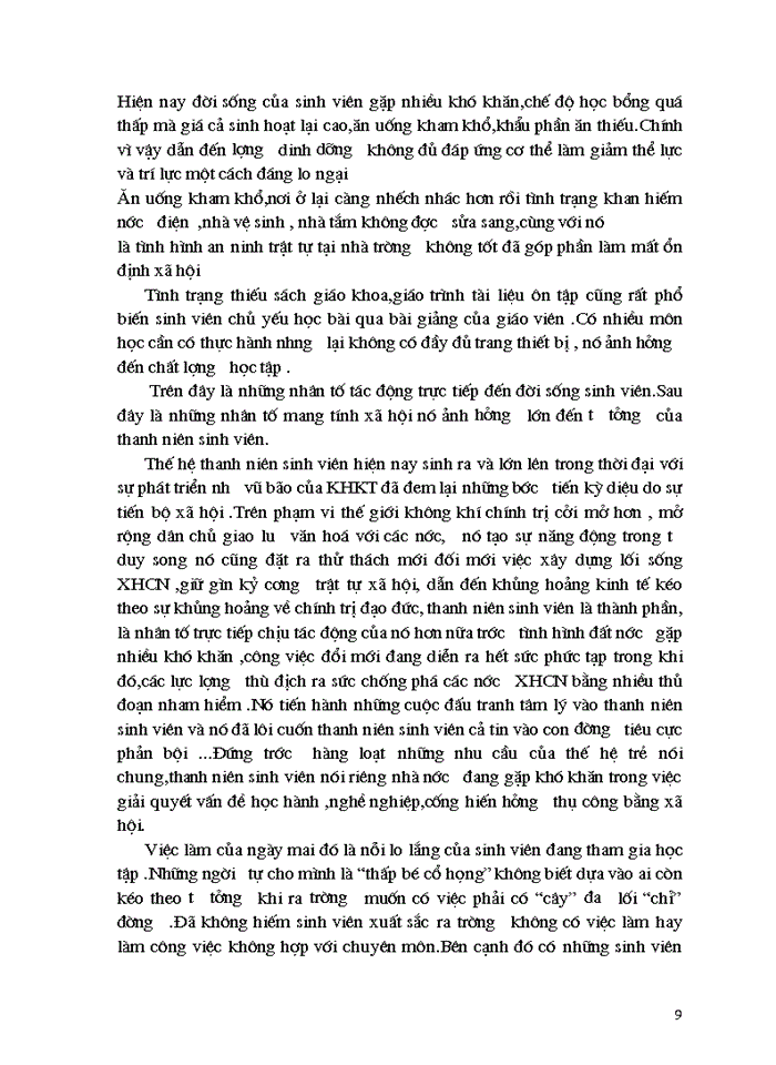 image for page Lối sống và phương hướng giáo dục đạo đức cho thanh niên sinh viên trong hoàn cảnh hiện nay