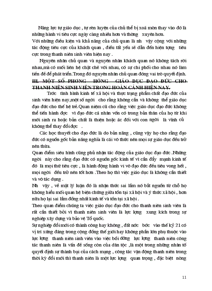 image for page Lối sống và phương hướng giáo dục đạo đức cho thanh niên sinh viên trong hoàn cảnh hiện nay