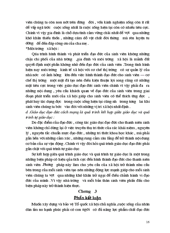 image for page Lối sống và phương hướng giáo dục đạo đức cho thanh niên sinh viên trong hoàn cảnh hiện nay