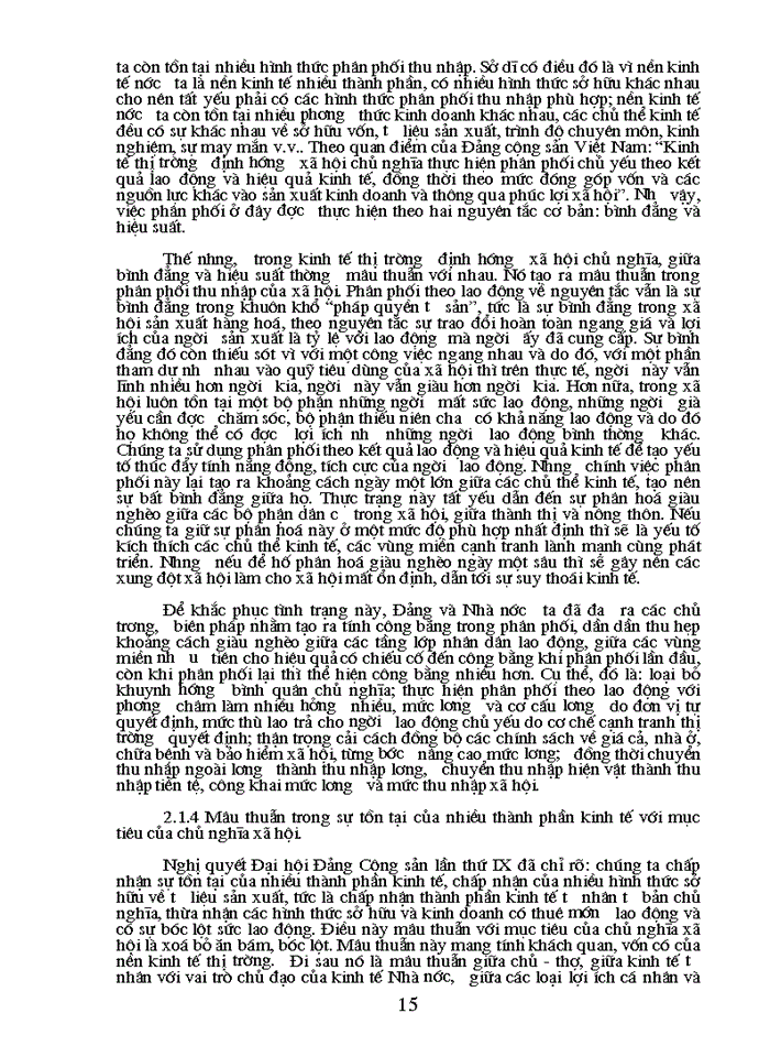 image for page Triết mác Phép biện chứng về mâu thuẫn và vận dụng phân tích mâu thuẫn biện chứng trong nền Kinh tế Thị trường định hướng Xã hội Chủ nghĩa ở nước ta