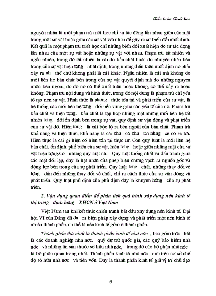 image for page Triết mác Quan điểm toàn diện và Lịch sử cụ thể với việc phát triển nền Kinh tế Thị trường định hướng Xã hội Chủ nghĩa ở Việt Nam