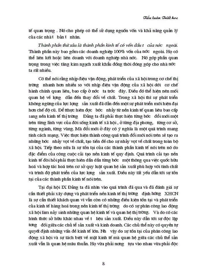 image for page Triết mác Quan điểm toàn diện và Lịch sử cụ thể với việc phát triển nền Kinh tế Thị trường định hướng Xã hội Chủ nghĩa ở Việt Nam
