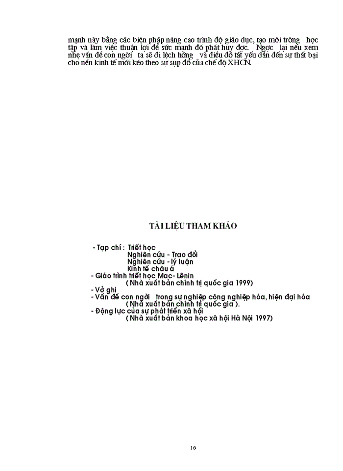 image for page Triết mác Vấn đề con người và nguồn lực con người trong quá trình Xây dựng nền kinh tế mới