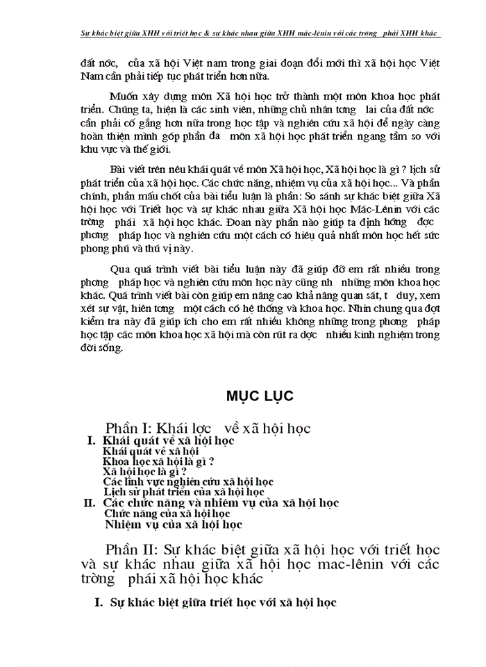 image for page Triết mác Sự khác biệt giữa Xã hội học với triết học và sự khác nhau giữa Xã hội học Mác - Lênin với các trường phái Xã hội học khác