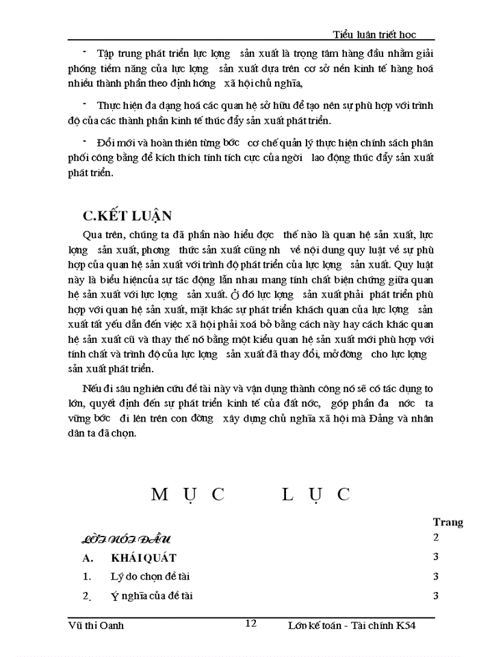 image for page Triết mác Quy luật về sự phù hợp của Quan hệ Sản xuất với trình độ phát triển của Lực lượng Sản xuất và sự nhận thức vận dụng quy luật này ở Việt Nam