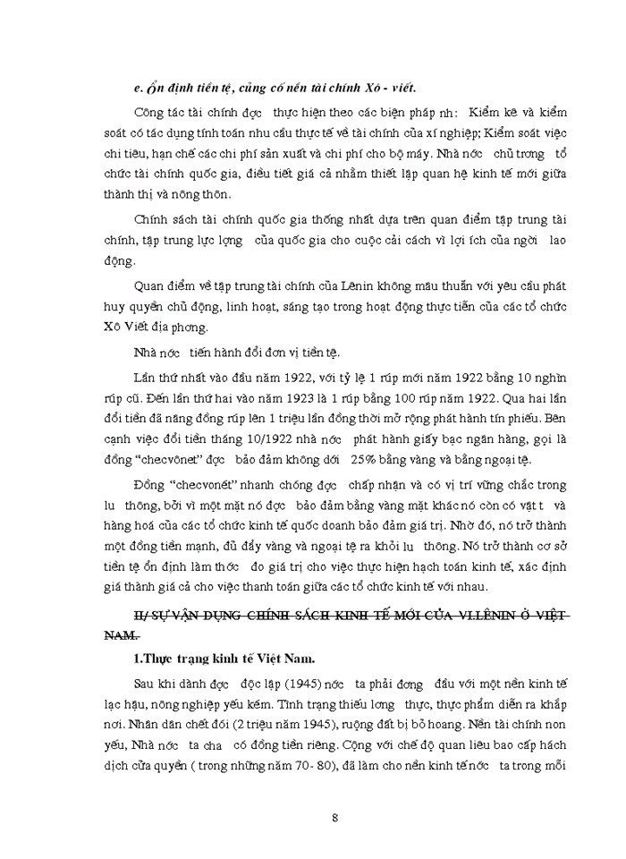 image for page Triết mác Chính sách kinh tế mới của Lênin và sự vận dụng nó vào thực tiễn Việt Nam