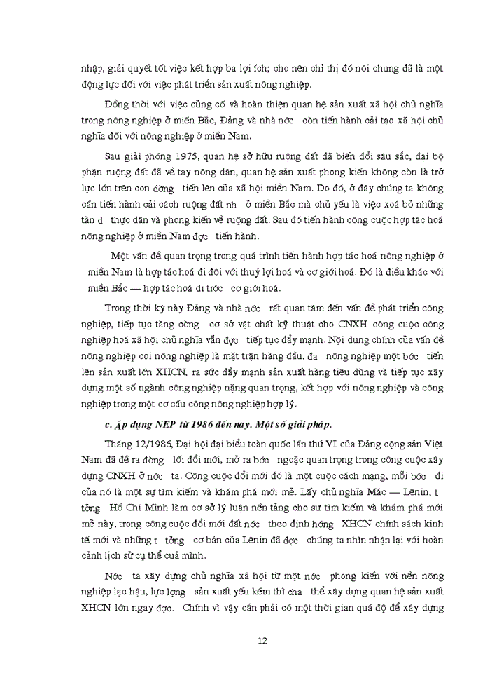 image for page Triết mác Chính sách kinh tế mới của Lênin và sự vận dụng nó vào thực tiễn Việt Nam