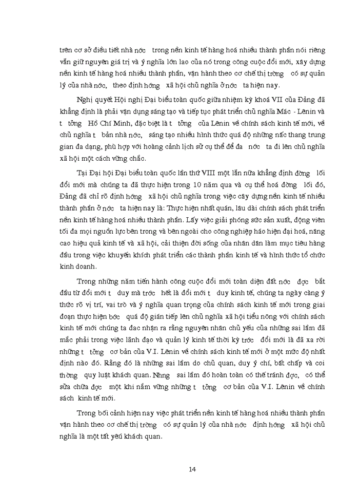 image for page Triết mác Chính sách kinh tế mới của Lênin và sự vận dụng nó vào thực tiễn Việt Nam