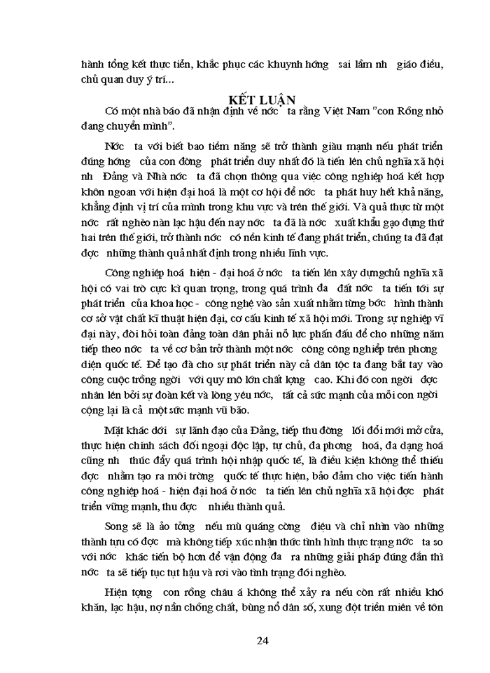 image for page Triết mác Vận dụng quy luật về sự phù hợp của Lực lượng Sản xuất với trình độ phát triển của Quan hệ Sản xuất vào sự nghiệp Công nghiệp hóa - Hiện đại hóa ở Việt Nam