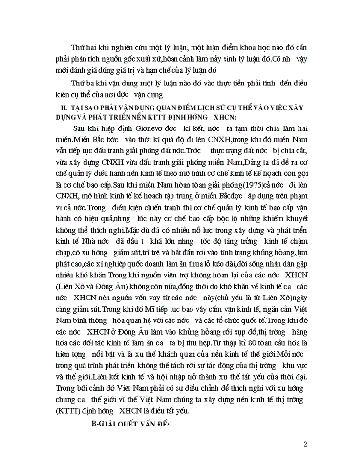 image for page Triết mác Vận dụng quan điểm Lịch sử cụ thể vào việc Xây dựng và phát triển nền Kinh tế Thị trường định hướng Xã hội Chủ nghĩa