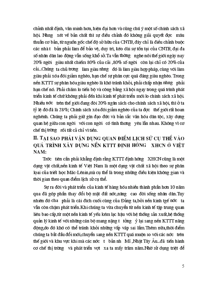 image for page Triết mác Vận dụng quan điểm Lịch sử cụ thể vào việc Xây dựng và phát triển nền Kinh tế Thị trường định hướng Xã hội Chủ nghĩa