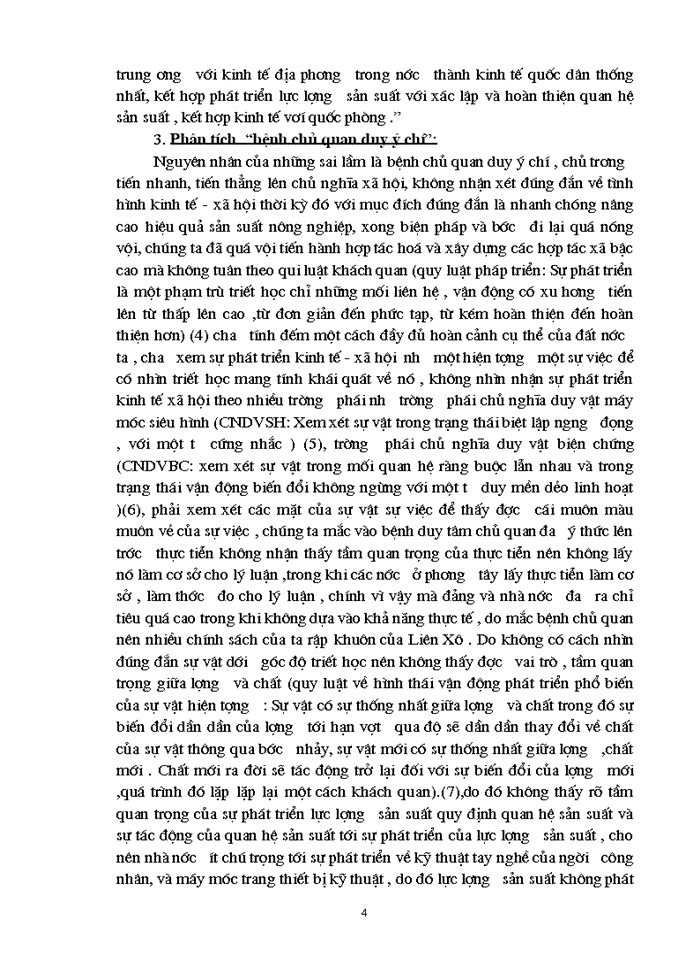 image for page Triết mác Bệnh chủ quan duy ý chí