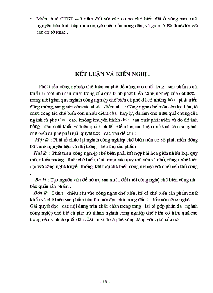 image for page Phát triển Công nghiệp chế biến ở Việt Nam nhằm tăng sức cạnh tranh của cà phê Xuất khẩu