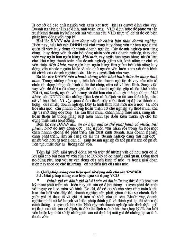 image for page Một số Giải pháp tạo vốn và nâng cao hiệu quả sử dụng vốn cho các Doanh nghiệp Nhà Nước ở Việt Nam hiện nay