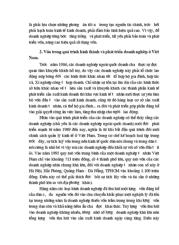 image for page Vốn và vấn đề sử dụng vốn có hiệu quả của các doanh nghiệp khi chuyển sang Kinh tế Thị trường ở nước ta