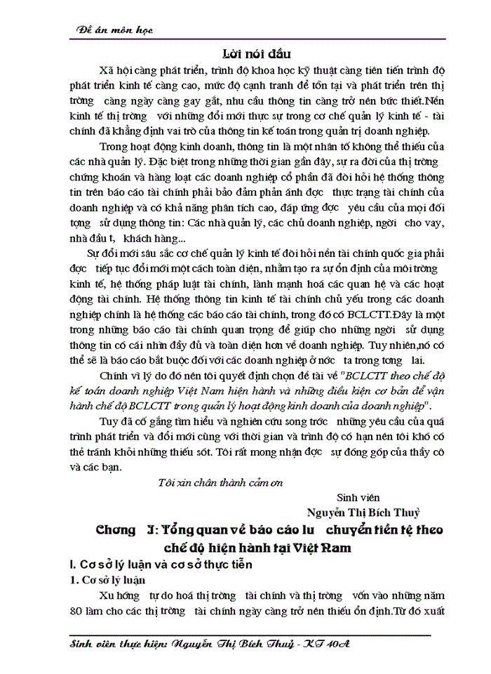 image for page BCLCTT theo chế độ Kế toán Doanh nghiệp Việt Nam hiện hành và những điều kiện cơ bản để vận hành chế độ BCLCTT trong quản lý hoạt động Kinh doanh của Doanh nghiệp