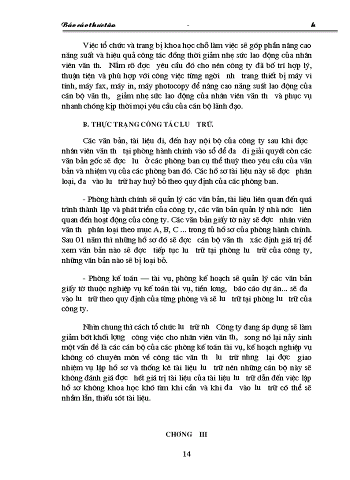 image for page Thực trạng công tác văn thư - lưu trữ tại Công ty cơ Điện và Phát triển Nông thôn