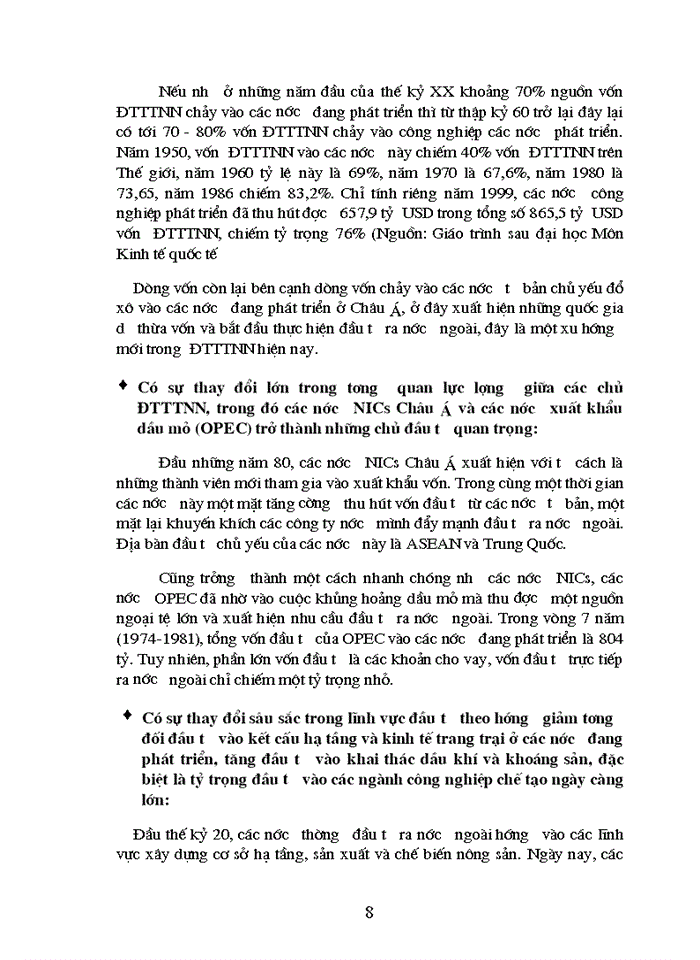 image for page Phân tích và dự báo nguồn vốn FDI có thể thu hút vào Việt Nam đến năm 2010