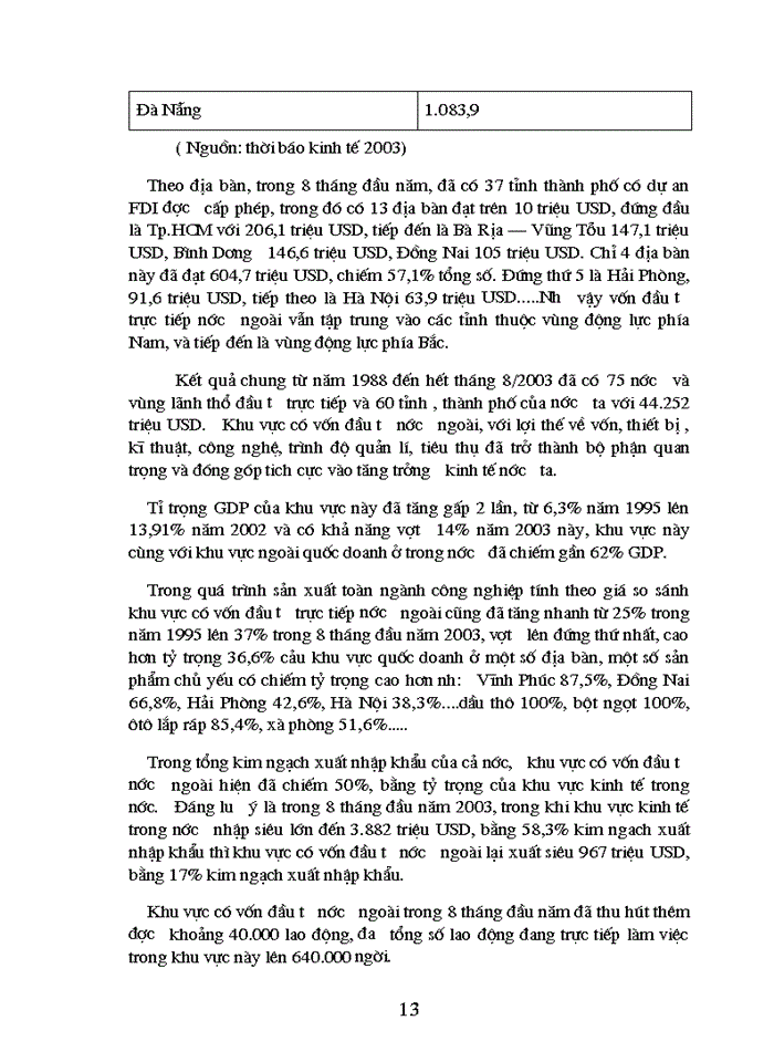 image for page Phân tích và dự báo nguồn vốn FDI có thể thu hút vào Việt Nam đến năm 2010