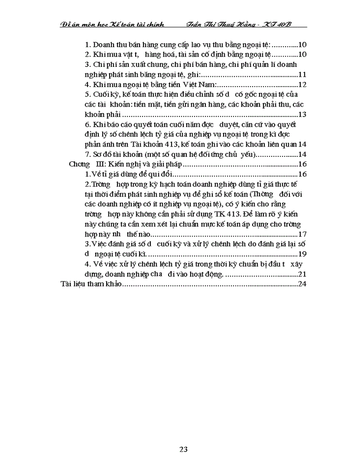 image for page Một số vấn đề xung quanh chế độ tài chính Kế toán ngoại tệ và chênh lệch ngoại tệ hiện hành trong các Doanh nghiệp