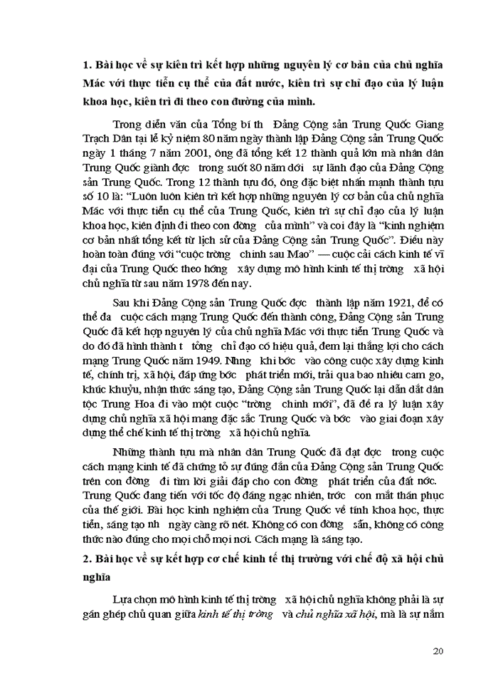 image for page Những bài học kinh nghiệm cho Việt Nam từ mô hình Kinh tế Thị trường Xã hội Chủ nghĩa ở Trung quốc