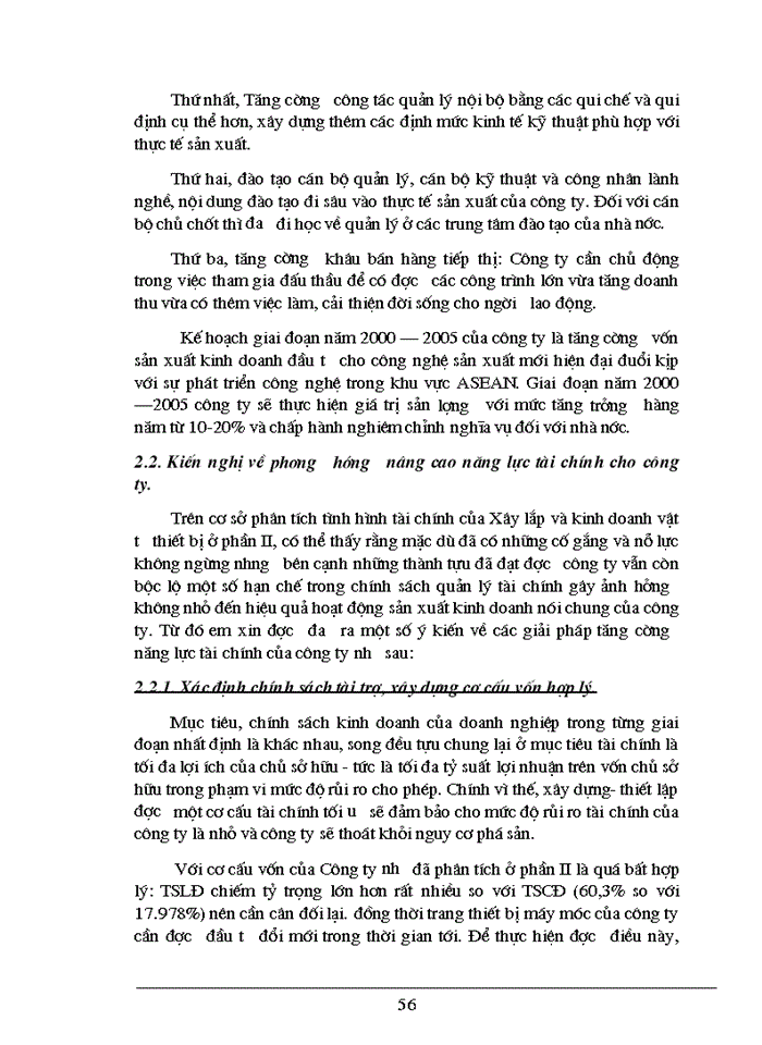 image for page Phân tích tài chính và các Giải pháp nhằm tăng cường năng lực tài chính tại Công ty Công ty Xây lắp và Kinh doanhVật Tư Thiết Bị