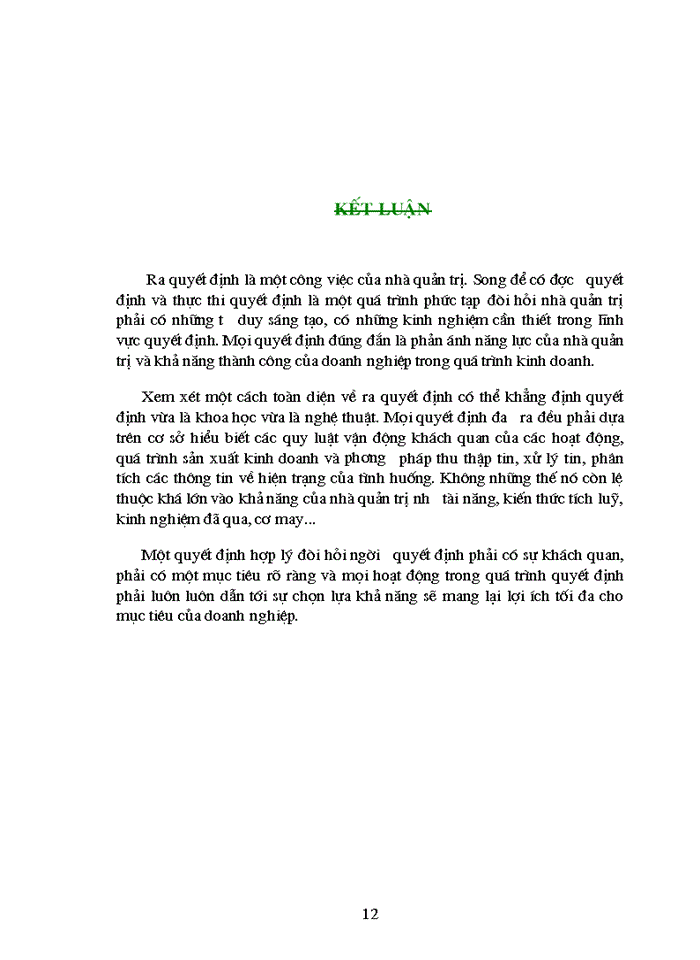 image for page Các bước của quá trình ra quyết định - phân tích - sự ràng buộc logic của các bước - nhân tố ảnh hưởng đến việc ra quyết định