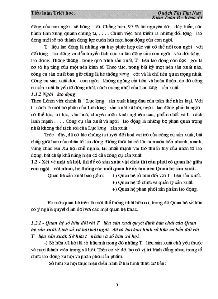 image for page Triết mác Quy luật Quan hệ Sản xuất phù hợp với tính chát và trình độ phát triển của Lực lượng Sản xuất Phân tích quá trình phát triển kinh tế nhiều thành phần của nước ta