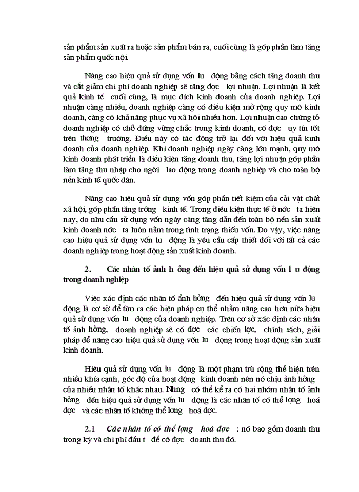 image for page Vốn lưu động và các biên pháp nâng cao hiệu quả sử dụng Vốn lưu động tại Công ty Trách nhiệm Hữu hạn Phúc Tiến