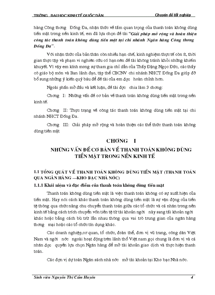 image for page Giải pháp mở rộng và hoàn thiện công tác thanh toán không dùng tiền mặt tại chi nhánh Ngân hàng Công thương Đống Đa