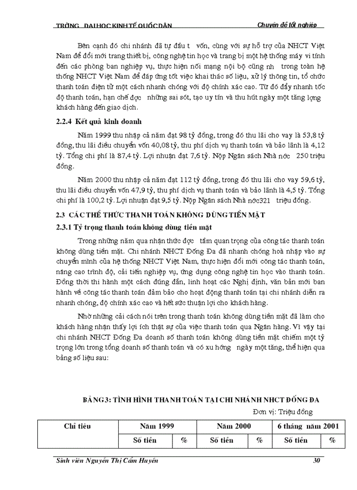 image for page Giải pháp mở rộng và hoàn thiện công tác thanh toán không dùng tiền mặt tại chi nhánh Ngân hàng Công thương Đống Đa