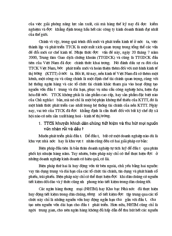 image for page Thị trường Chứng khoán và vai trò của hệ thống Ngân hàng Thương mại trong thị trường Chứng khoán