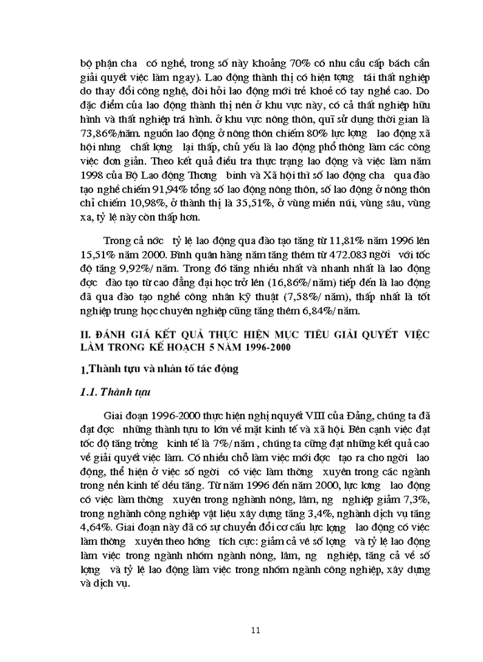 image for page Kế hoạnh lao động và việc làm và những Giải pháp Giải quyết việc làm trong thời kỳ kế hoạch 5 năm 2001ưư- 2005 ở Việt Nam